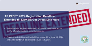 TS PECET 2024 Registration Deadline Extended till May 25; Get Direct Link Here